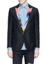 Main View - Click To Enlarge - SAINT LAURENT - Palm tree sequin wool-Mohair blazer