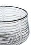 Detail View - Click To Enlarge - LAURENCE BRABANT & ALAIN VILLECHANGE - Swirl motif large bowl – Clear/Black