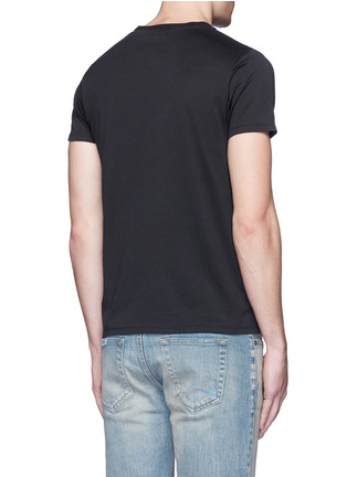 Back View - Click To Enlarge - SAINT LAURENT - 'Too Late' embroidery T-shirt