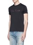 Front View - Click To Enlarge - SAINT LAURENT - 'Too Late' embroidery T-shirt