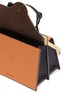 Detail View - Click To Enlarge - DANSE LENTE - 'Phoebe Bis' spiral handle asymmetric flap crossbody bag