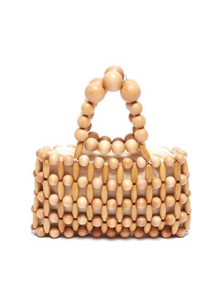 Main View - Click To Enlarge - CULT GAIA - 'Cora' bamboo beaded top handle bag