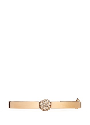 Figure View - Click To Enlarge - CHLOÉ - 'Darcey' crystal pavé sphere hinged bangle