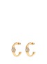 Main View - Click To Enlarge - CHLOÉ - 'Darcey' Swarovski crystal pavé half hoop earrings