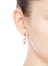 Figure View - Click To Enlarge - CHLOÉ - 'Darcey' Swarovski crystal pavé half hoop earrings