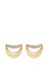 Main View - Click To Enlarge - CHLOÉ - 'Isalis' crystal pavé crescent moon earrings