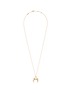 Main View - Click To Enlarge - CHLOÉ - 'Isalis' crystal pavé crescent moon pendant necklace