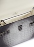 Detail View - Click To Enlarge - DELVAUX - 'Tempête MM Spotlight' alligator leather satchel