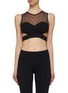 Main View - Click To Enlarge - 42|54 - Star mesh panel cutout sports bra