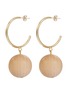 Main View - Click To Enlarge - SOPHIE MONET - 'The Gravity' hoop ball drop earrings