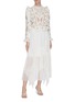 Figure View - Click To Enlarge - ZIMMERMANN - 'Allia' ruffle floral embroidered cropped top