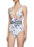 Figure View - Click To Enlarge - ZIMMERMANN - 'Allia' belted floral print one-piece swimsuit