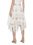 Back View - Click To Enlarge - ZIMMERMANN - 'Allia' crochet lace trim floral embroidered handkerchief skirt
