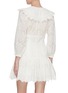 Back View - Click To Enlarge - ZIMMERMANN - 'Honour' ruffle yoke floral broderie anglaise corset dress