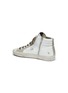  - GOLDEN GOOSE - Leopard print lace-up hair trim mid top sneakers