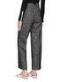 Back View - Click To Enlarge - COMME MOI - Button flap pocket herringbone pants