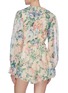Back View - Click To Enlarge - ZIMMERMANN - 'Verity' ruffle drawstring floral print chiffon rompers