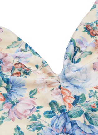  - ZIMMERMANN - 'Verity' tie strap floral print one-piece swimsuit