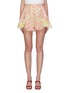 Main View - Click To Enlarge - ZIMMERMANN - 'Goldie' ruffle patchwork floral print linen shorts