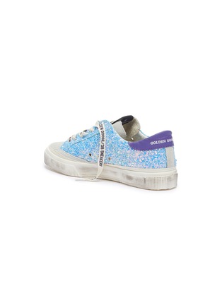  - GOLDEN GOOSE - 'May' glitter coated patchwork sneakers