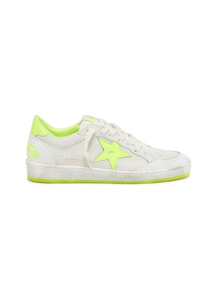 Main View - Click To Enlarge - GOLDEN GOOSE - 'Ball Star' slogan print counter leather sneakers