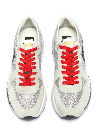 Detail View - Click To Enlarge - GOLDEN GOOSE - 'Running Sole' patchwork sneakers