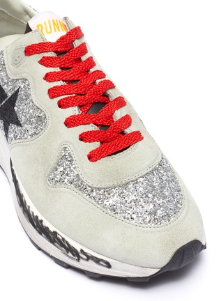 Detail View - Click To Enlarge - GOLDEN GOOSE - 'Running Sole' patchwork sneakers