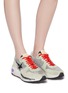 Figure View - Click To Enlarge - GOLDEN GOOSE - 'Running Sole' patchwork sneakers