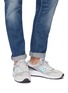 Figure View - Click To Enlarge - NEW BALANCE - 'X-90 Reconstructed' panelled suede sneakers