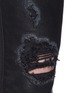 Detail View - Click To Enlarge - J BRAND - Distressed leather skinny pants