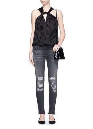 Figure View - Click To Enlarge - J BRAND - 'Skinny Leg' mid rise close cut jeans