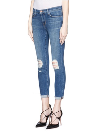 Front View - Click To Enlarge - J BRAND - 'Capri' mid rise distressed jeans