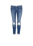 Main View - Click To Enlarge - J BRAND - 'Capri' mid rise distressed jeans
