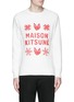 MAISON KITSUNÉ - Fox and snowflake print sweatshirt