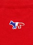 Detail View - Click To Enlarge - MAISON KITSUNÉ - Fox logo appliqué cotton socks