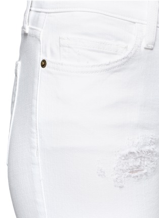 Detail View - Click To Enlarge - CURRENT/ELLIOTT - 'The Stiletto' distressed skinny jeans