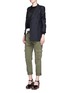 Figure View - Click To Enlarge - CURRENT/ELLIOTT - 'The Crossover' drape front pants