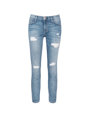 Main View - Click To Enlarge - CURRENT/ELLIOTT - 'The Fling' distressed cropped jeans