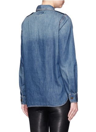 Back View - Click To Enlarge - CURRENT/ELLIOTT - 'The Perfect Shirt' cotton denim shirt