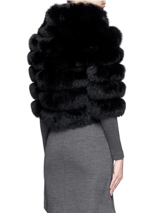Back View - Click To Enlarge - HOCKLEY - 'Arinna' fox fur cropped jacket