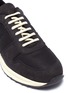 Detail View - Click To Enlarge - COMMON PROJECTS - 'Track Vintage' leather panel mesh sneakers