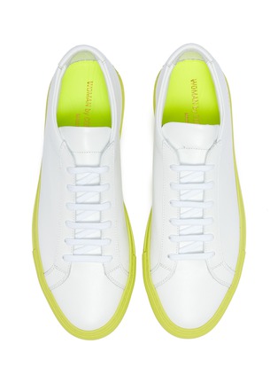 Detail View - Click To Enlarge - COMMON PROJECTS - 'Original Achilles' contrast midsole leather sneakers