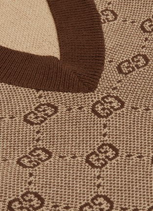  - GUCCI - GG logo jacquard wool-cotton sweater