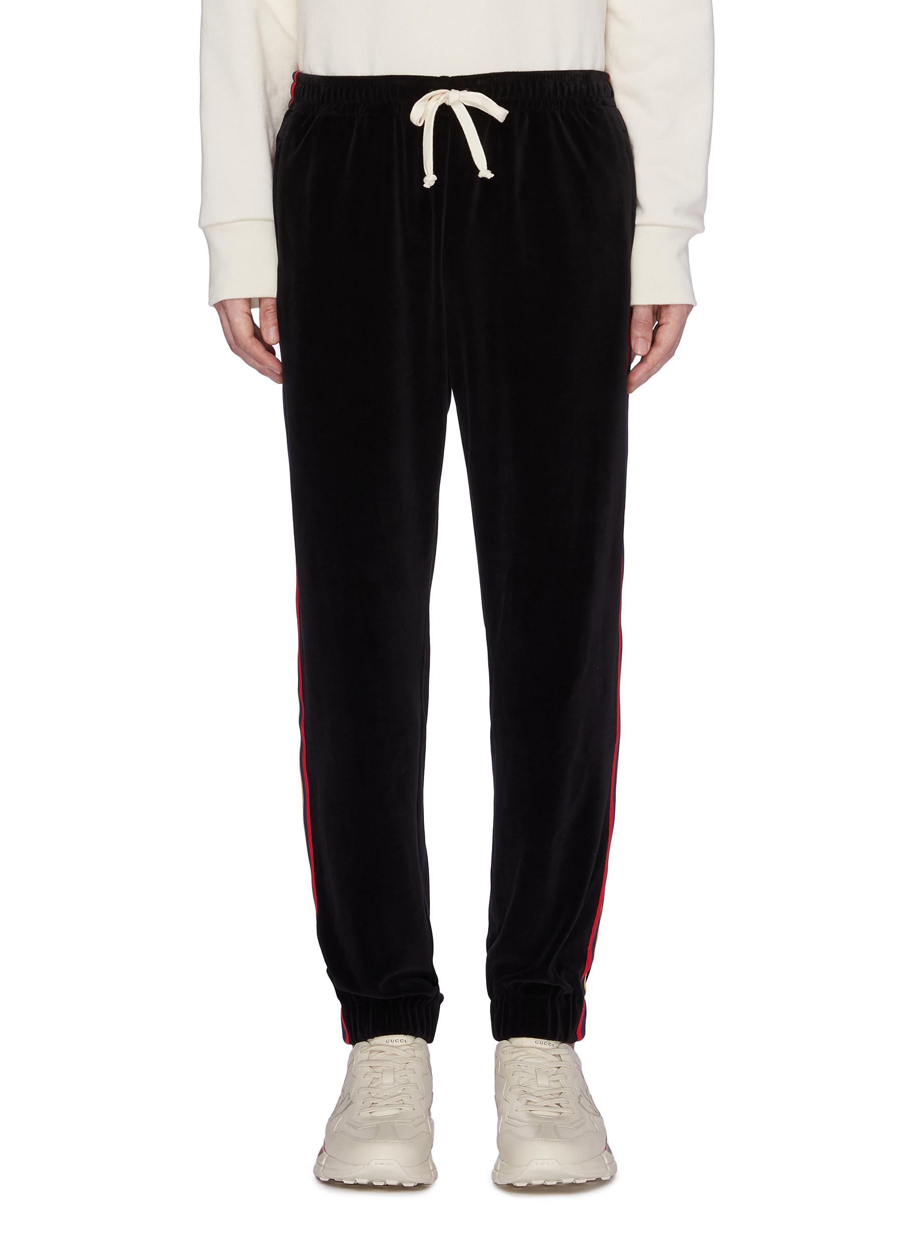 gucci stripe joggers