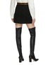 Back View - Click To Enlarge - GUCCI - Metallic trim patch pocket tweed mini skirt