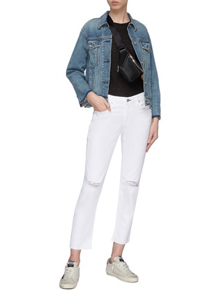 Figure View - Click To Enlarge - RAG & BONE - 'Dre' ripped knee jeans