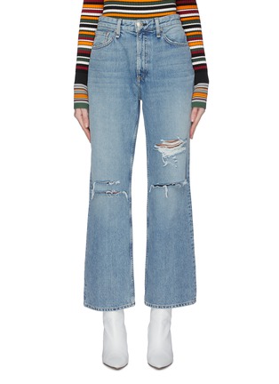 Main View - Click To Enlarge - RAG & BONE - 'Kelly' ripped wide leg jeans