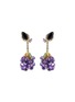 Main View - Click To Enlarge - ANABELA CHAN - 'Blackberry' diamond gemstone cluster drop earrings