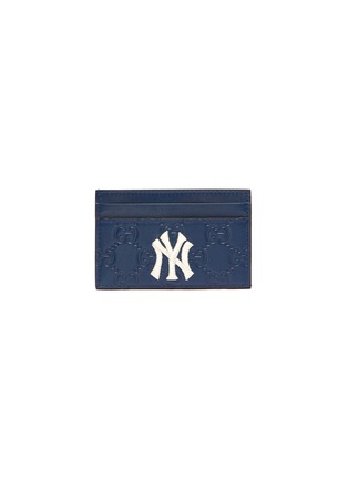 Main View - Click To Enlarge - GUCCI - x Major League Baseball NY Yankees™ embroidered leather card holder