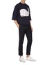 Figure View - Click To Enlarge - THOM BROWNE  - Patchwork whale appliqué boxy T-shirt